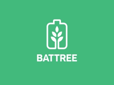 ۶- طراحی لوگو باتری + درخت توسط آلفری داویلا