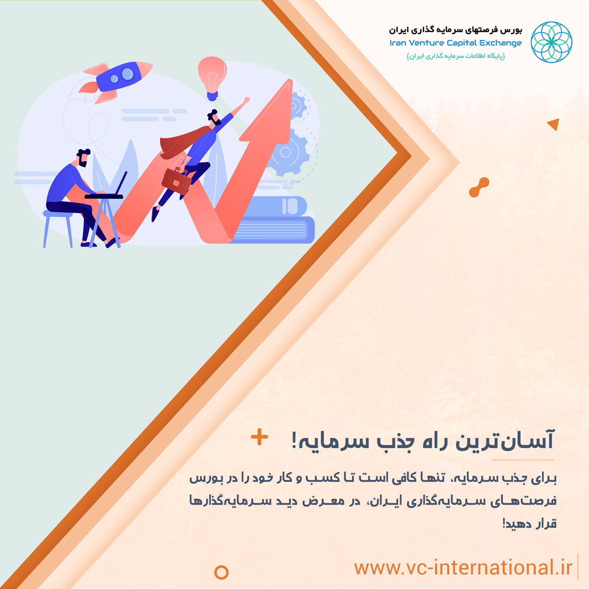 تولید محتوا پوستر سرمایه گذاری ریسک پذیر